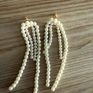 Anthropologie Pearl Drop Earrings